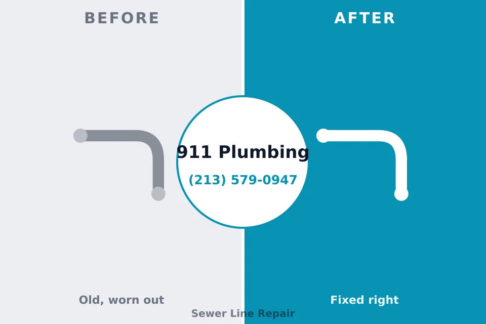 Before and after: plumbing company Mantachie, MS